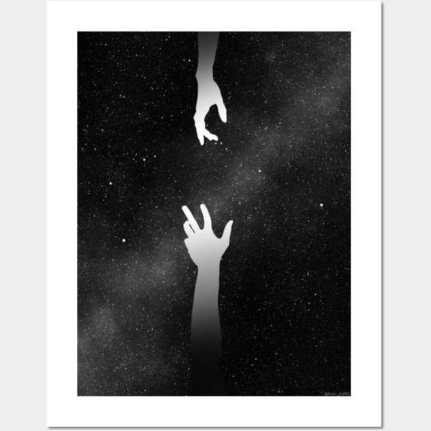 The Space Between Us Wall Art by Shirlockart